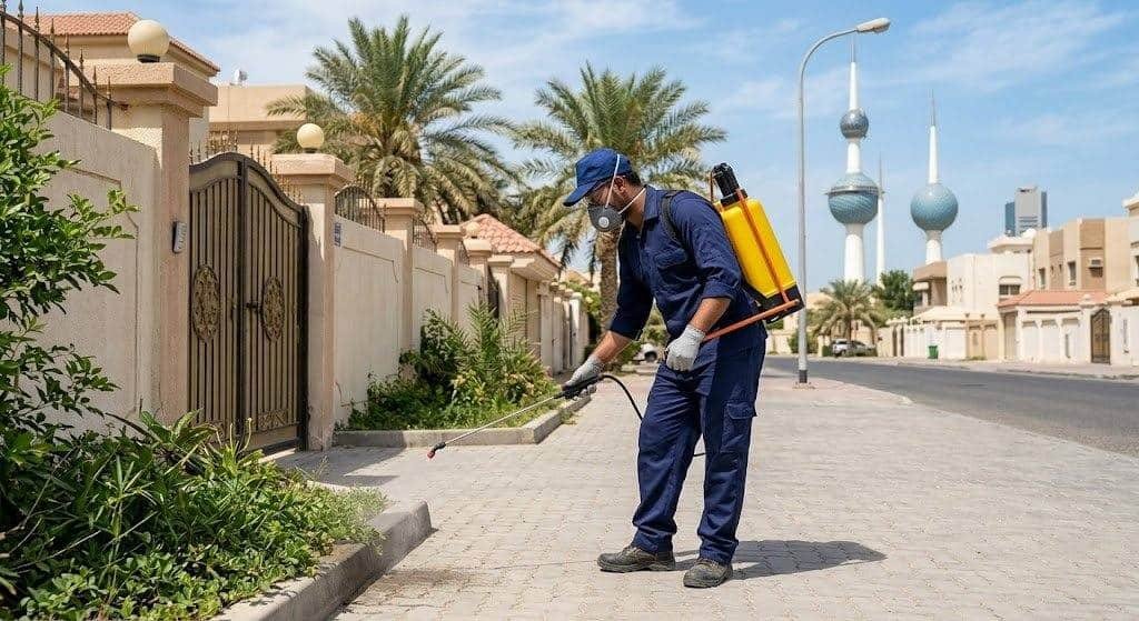 فريق عمل محترف يقوم برش المبيدات ومكافحة الحشرات بجودة عالية وأمان تام ضمن خدمات مكافحة حشرات حي الصفا لضمان بيئة نظيفة وصحية للعملاء.